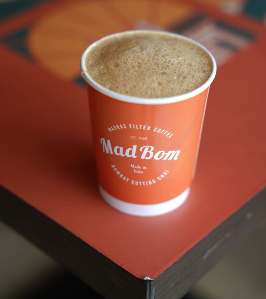 Cutting chai in a paper cup